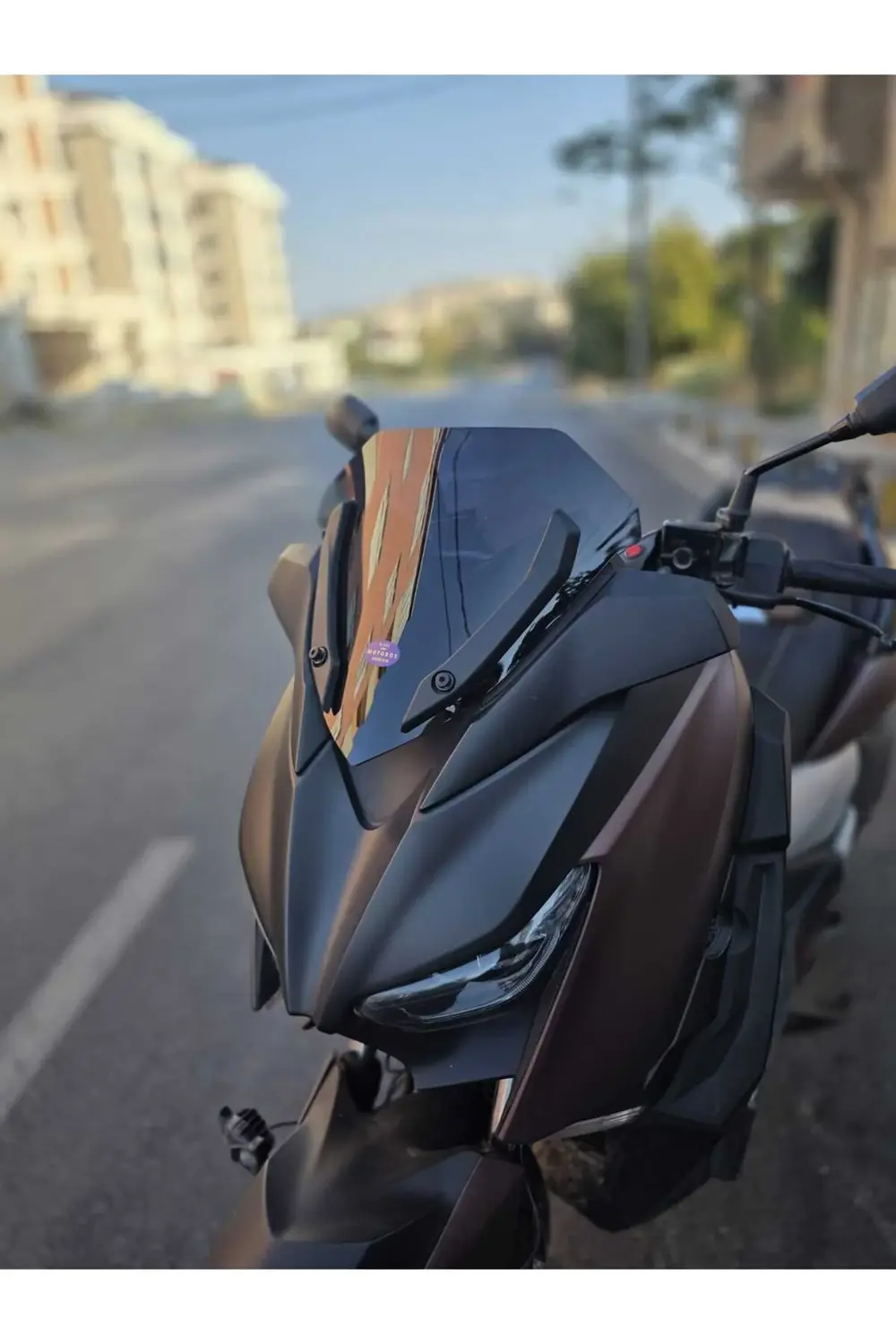 Yamaha Xmax 250 Siperlik Ön Cam 2018-2022 Model 36cm Siyah Renkli