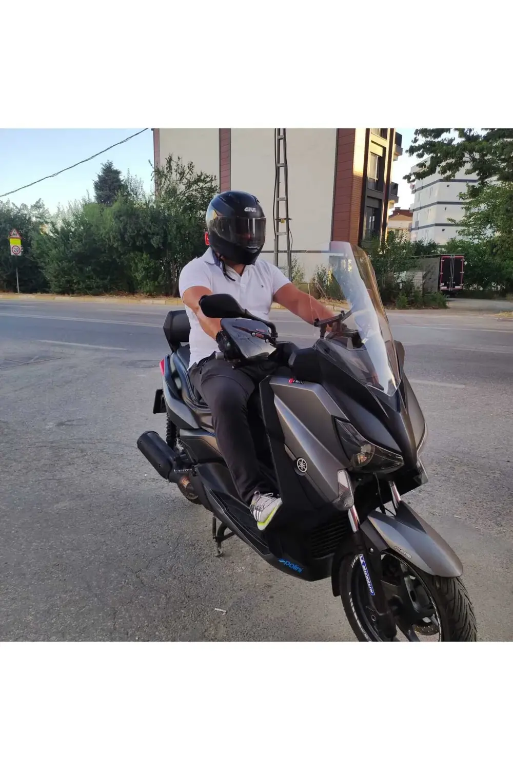 Yamaha Xmax Ön Cam 2014 2017 Model 58cm Şeffaf Renkli 4mm