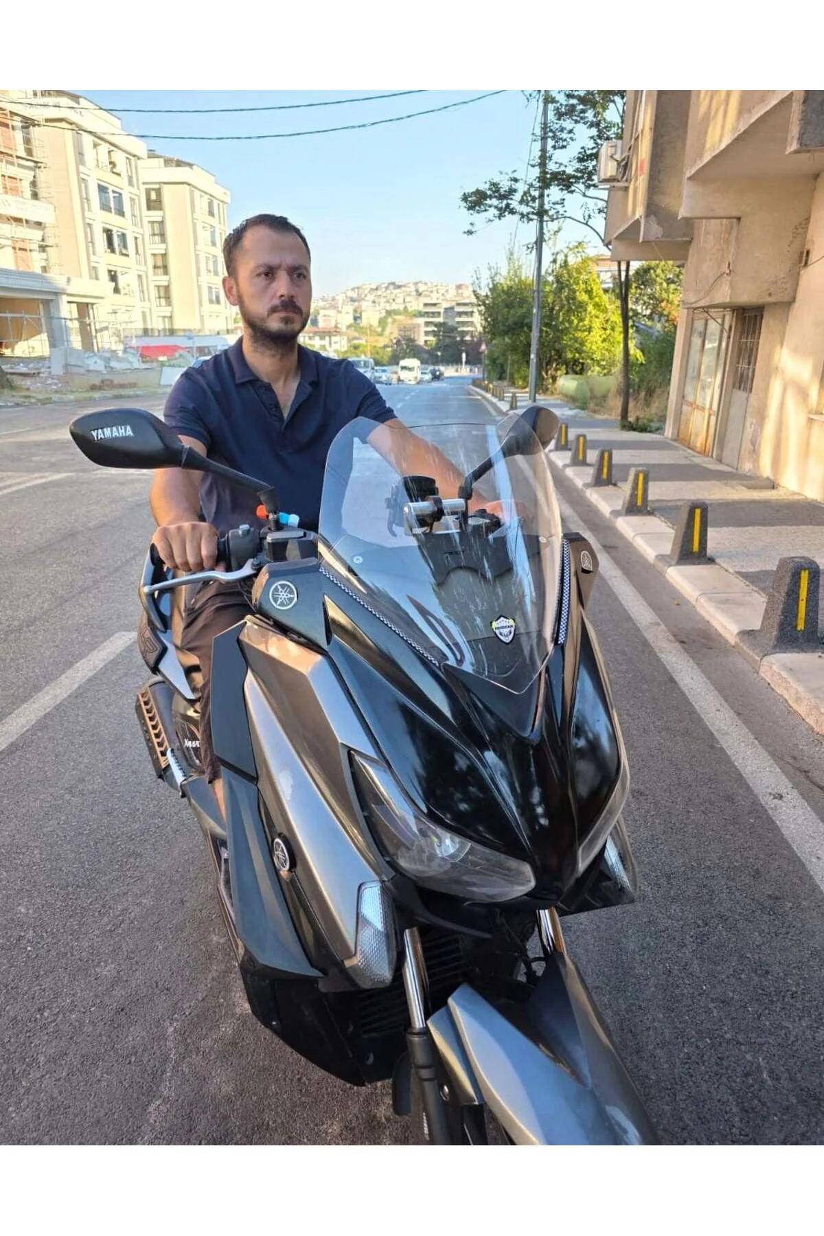 Yamaha Xmax Ön Cam 2014-2017 Model 36cm Şeffaf Renkli 4mm SPORTİF