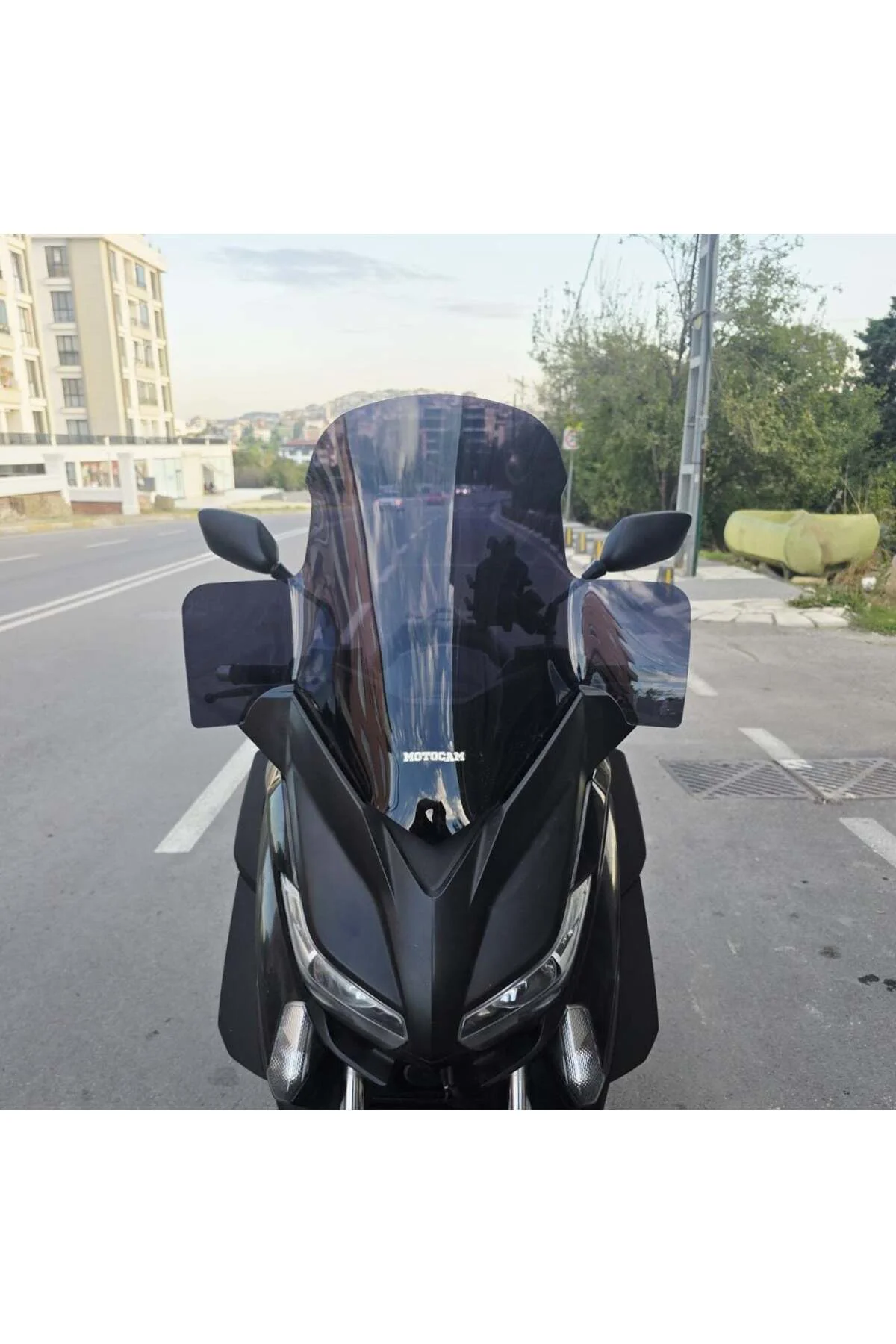 Yamaha Xmax Ön Cam 2014-2017 Model 59cm Siyah Renkli 4mm ELCİKLİ