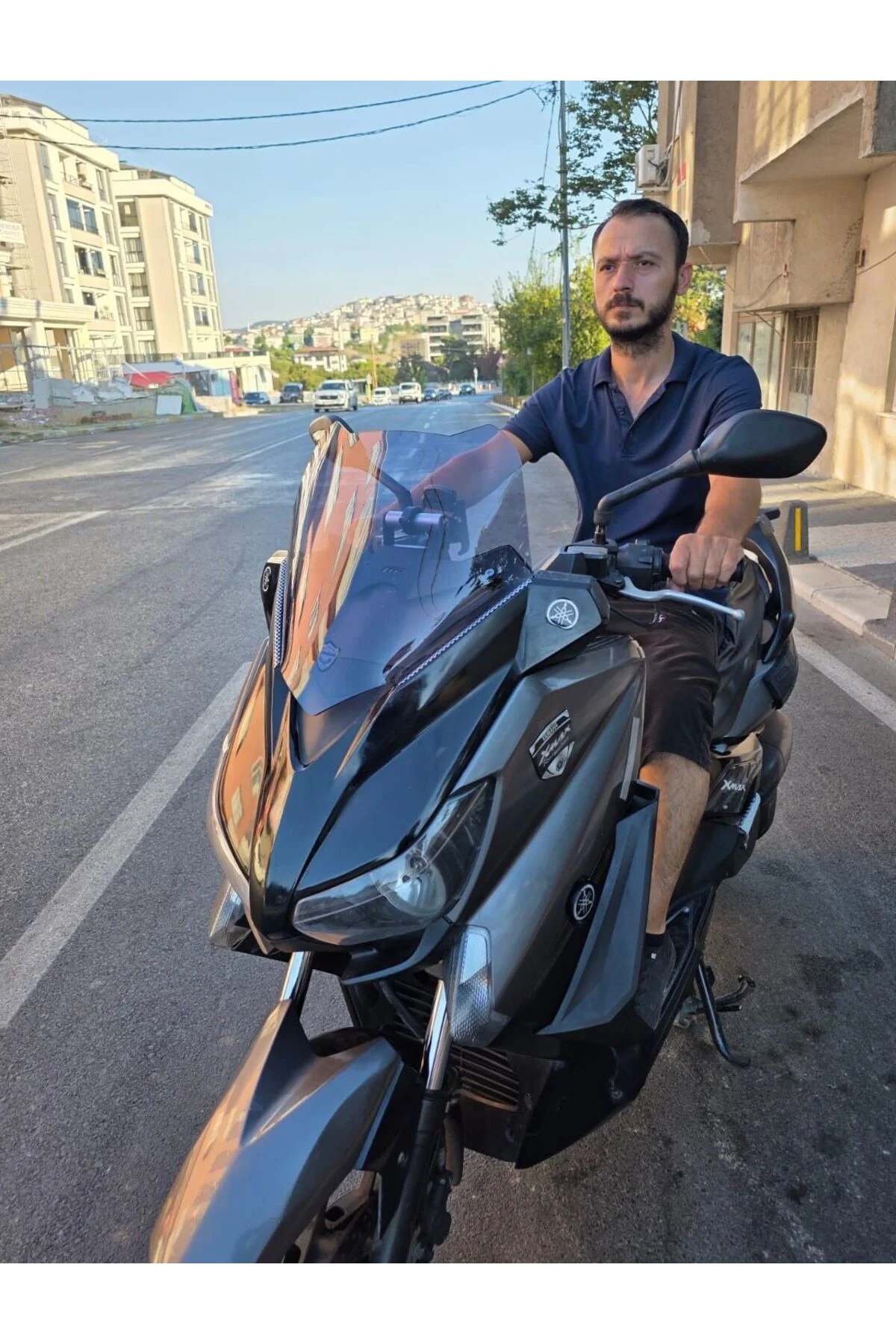 Yamaha Xmax Ön Cam 2014-2017 Model 36cm Füme Renkli 4mm SPORTİF
