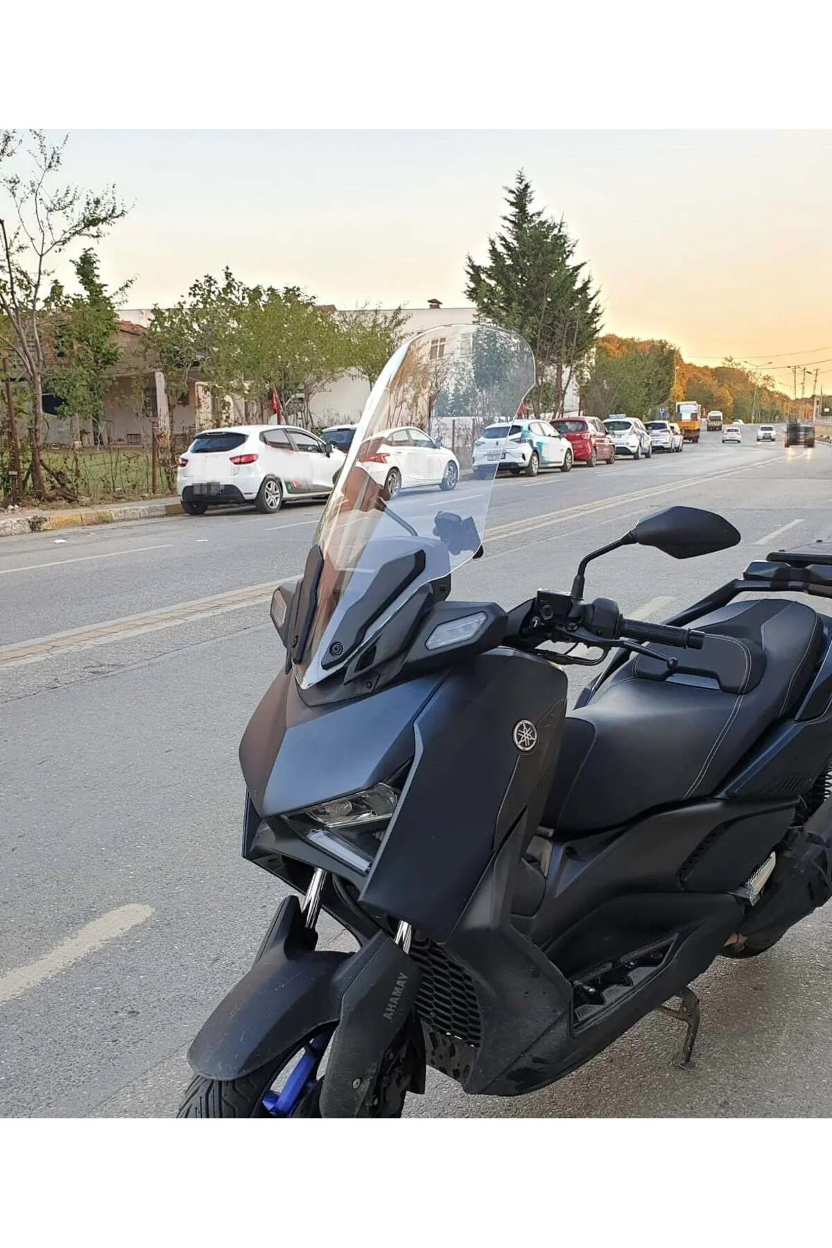 Yamaha Xmax Ön Cam 2023-2026 Model 65cm Şeffaf Renkli 4mm