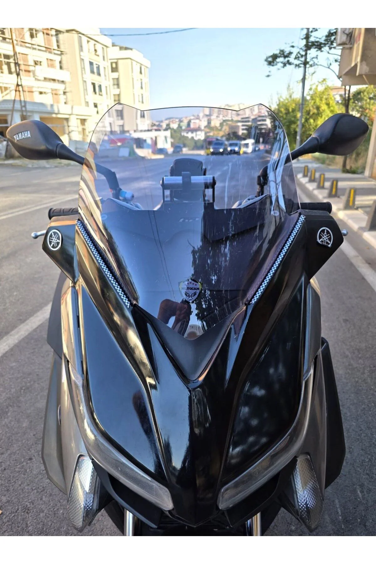 Yamaha Xmax Ön Cam 2014-2017 Model 36cm Füme Renkli 4mm SPORTİF