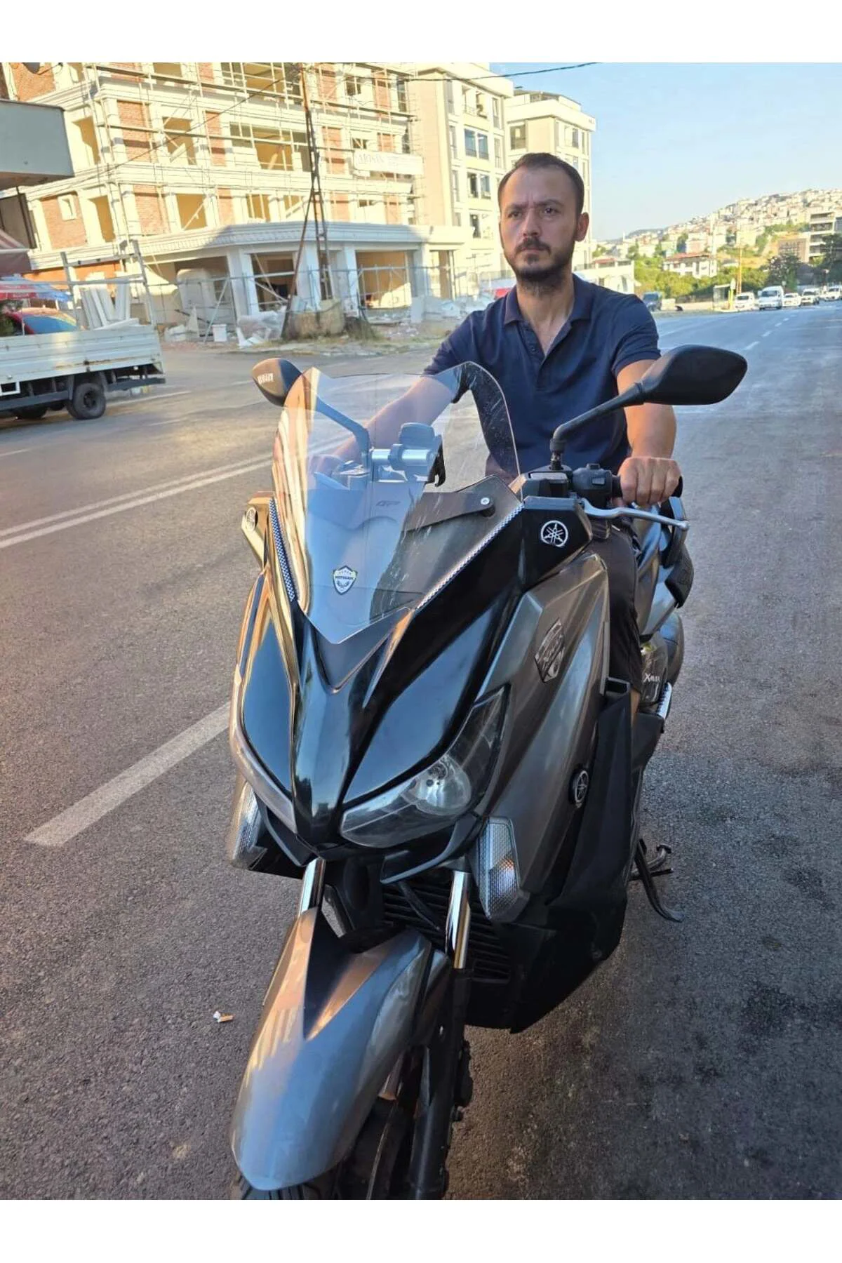Yamaha Xmax Ön Cam 2014-2017 Model 36cm Şeffaf Renkli 4mm SPORTİF