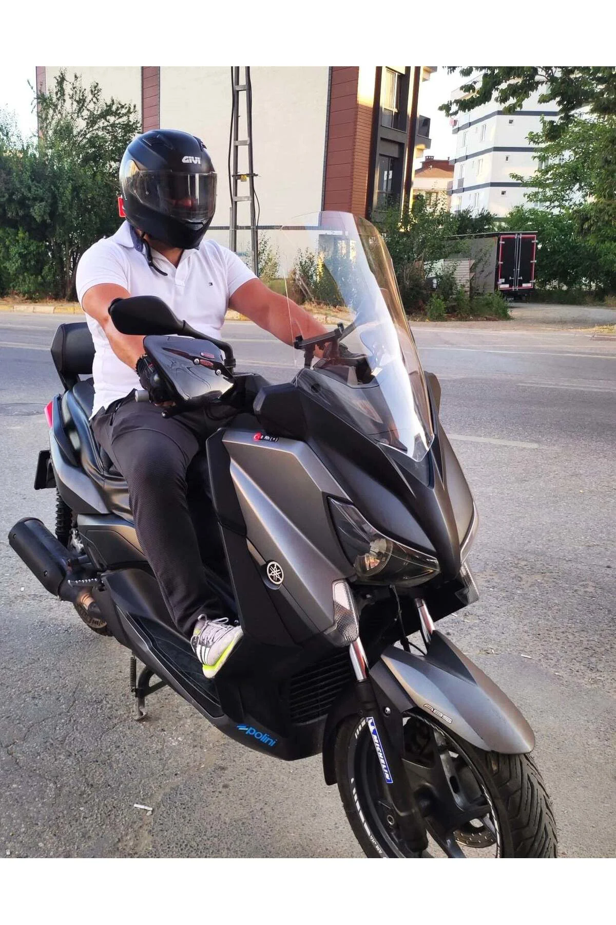 Yamaha Xmax Ön Cam 2014-2017 Model 58cm Şeffaf Renkli 4mm
