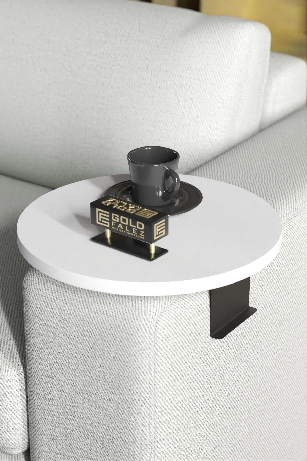 Yan Sehpa Ayarlanabilir Tepsi Dekoratif Modern Tepsi Koltuk Sehpa