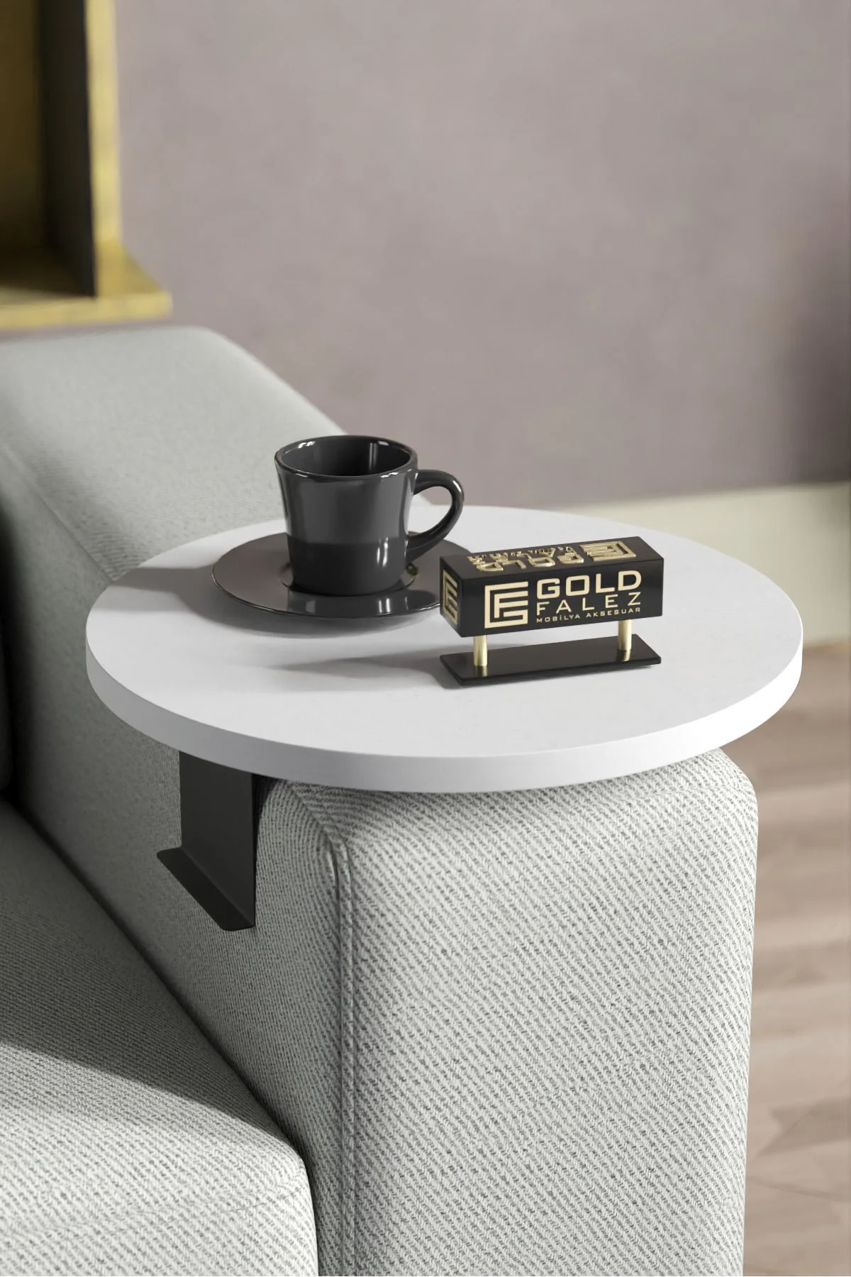 Yan Sehpa Ayarlanabilir Tepsi Dekoratif Modern Tepsi Koltuk Sehpa