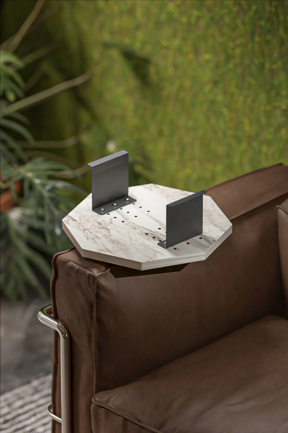 Yan Sehpa Ayarlanabilir Tepsi Dekoratif Modern Tepsi SEKİZGEN Efe