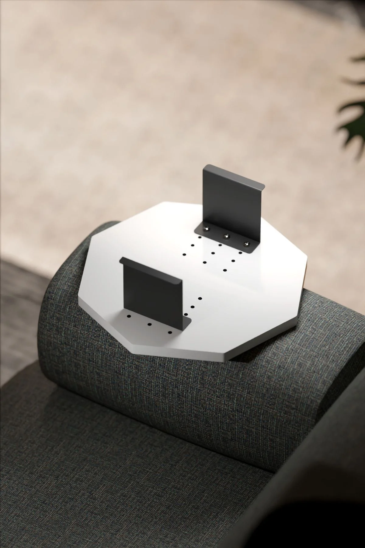 Yan Sehpa Ayarlanabilir Tepsi Dekoratif Modern Tepsi SEKİZGEN Bey