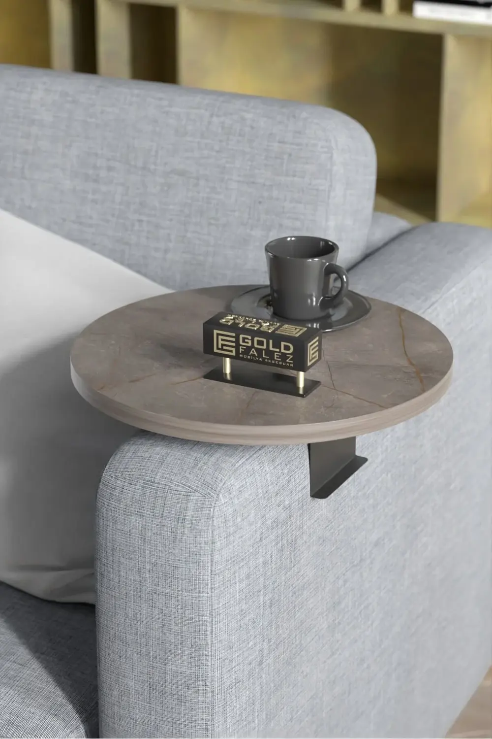 Yan Sehpa Ayarlanabilir Tepsi Dekoratif Modern Tepsi Koltuk Sehpa