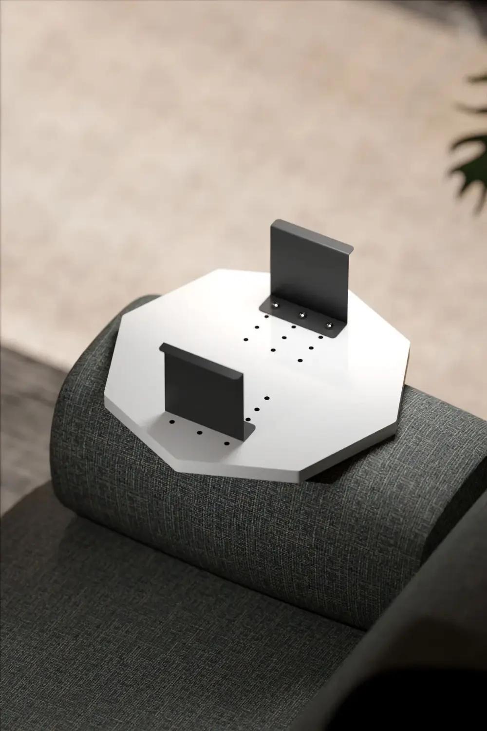 Yan Sehpa Ayarlanabilir Tepsi Dekoratif Modern Tepsi SEKİZGEN Bey