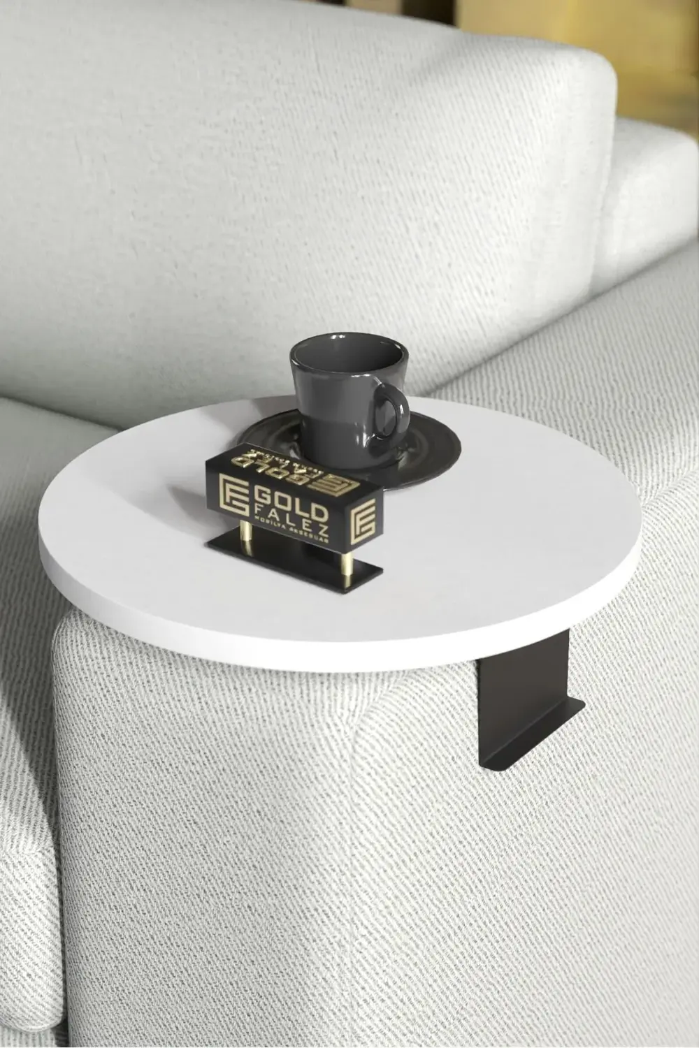 Yan Sehpa Ayarlanabilir Tepsi Dekoratif Modern Tepsi Koltuk Sehpa