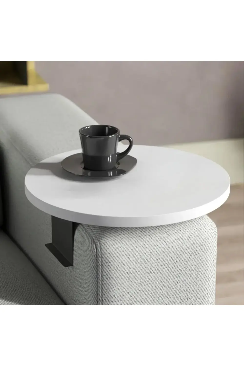 Yan Sehpa Ayarlanabilir Tepsi Dekoratif Modern Tepsi GORDİON