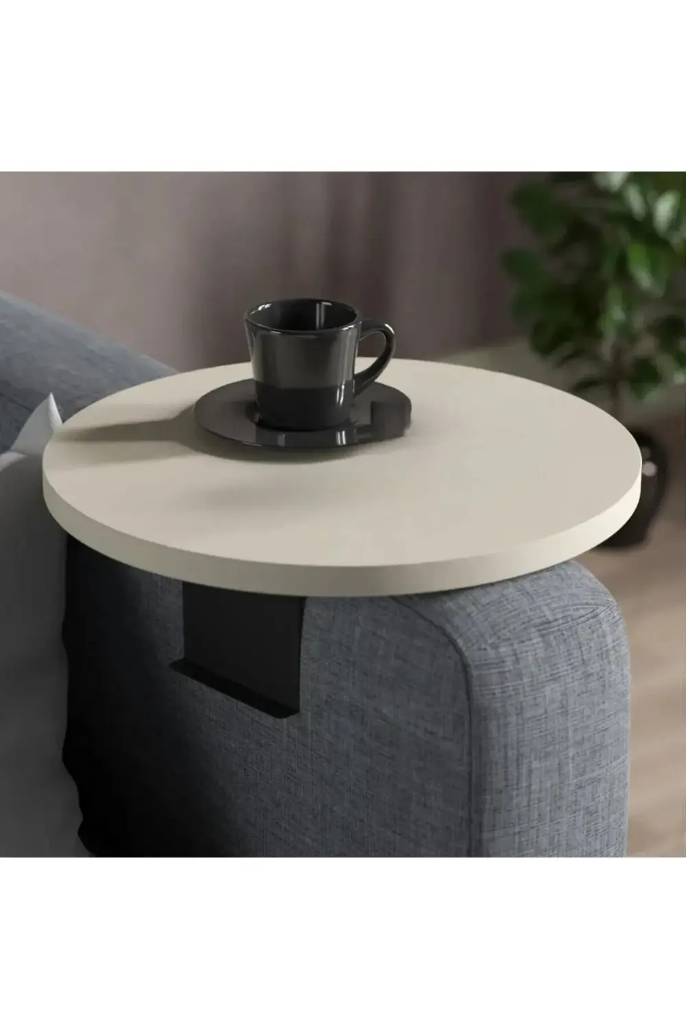 Yan Sehpa Ayarlanabilir Tepsi Dekoratif Modern Tepsi GORDİON