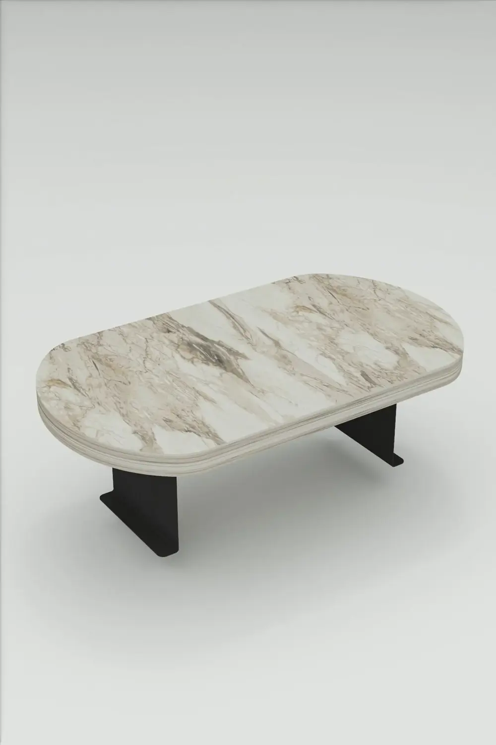 Yan Sehpa Ayarlanabilir Tepsi OVAL Dekoratif Modern Yatay Dikey K