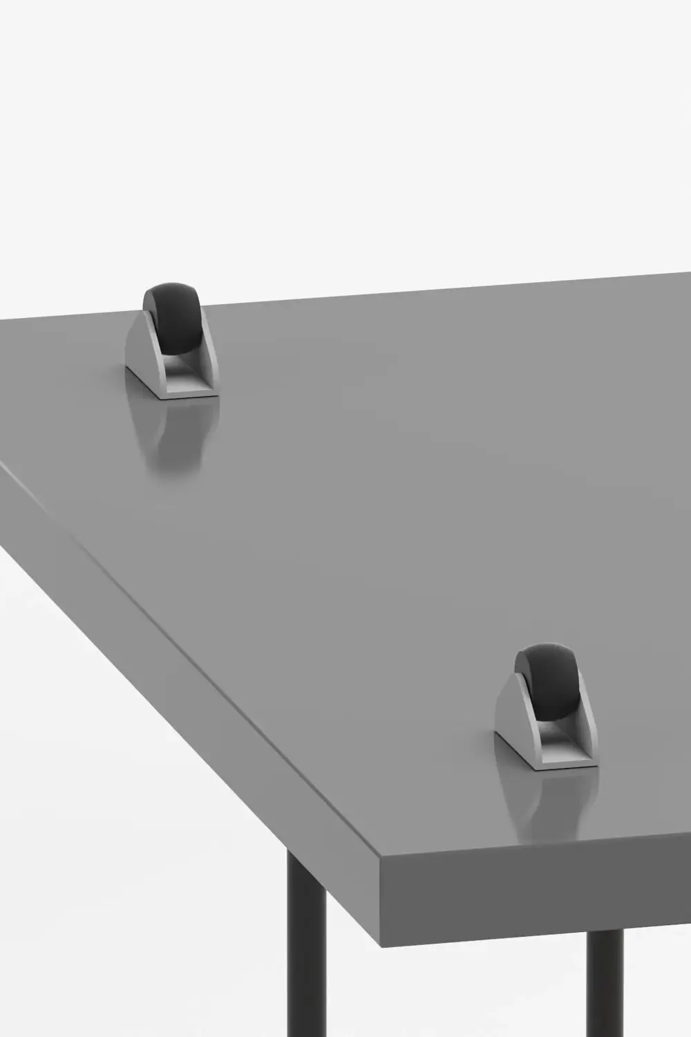 Yan Sehpa Tekerlekli Servis Sehpası HND Dikdörtgen Atlantik çam