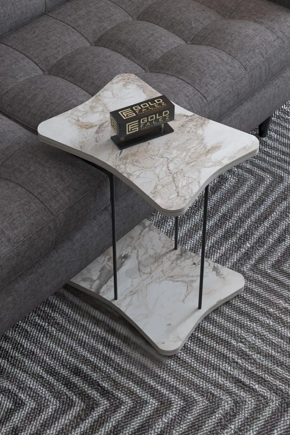 Yan Sehpa Tekerlekli Servis Sehpası HND Efes