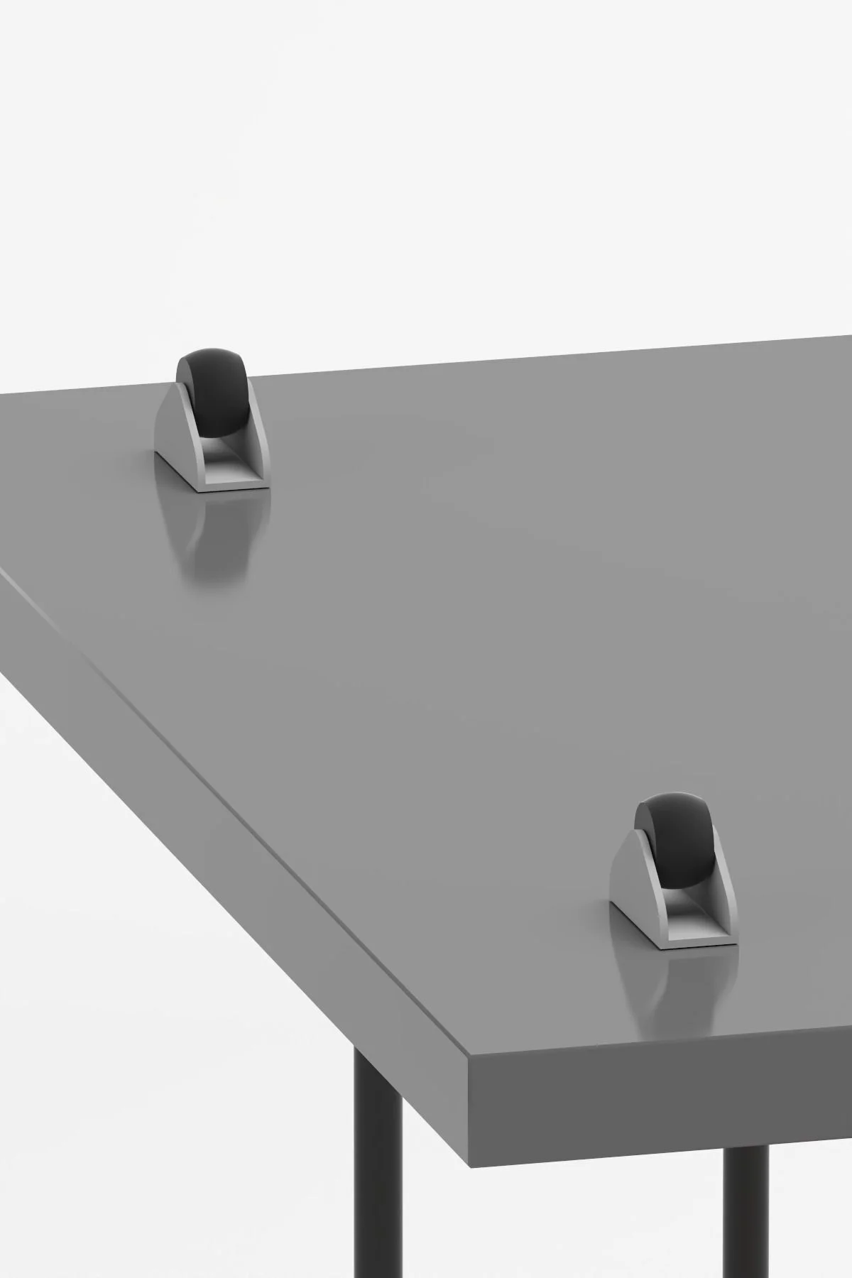 Yan Sehpa Tekerlekli Servis Sehpası HND Oval Bendir