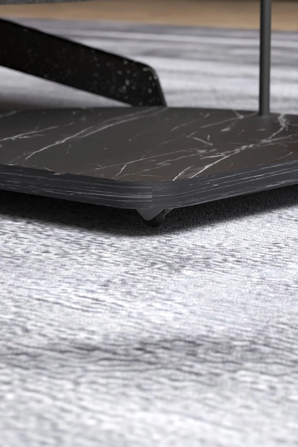 Yan Sehpa Tekerlekli Servis Sehpası HND Oval Bendir