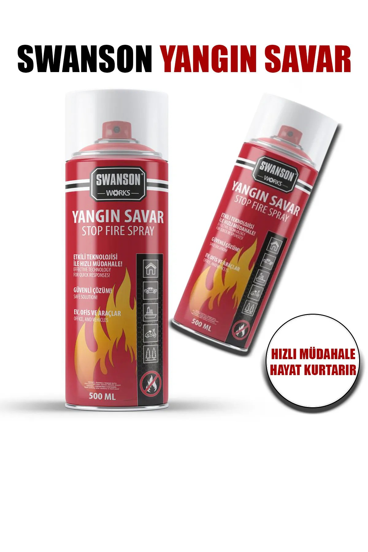 Swanson Works Yangin Söndürücü Savar Sprey 500 Ml