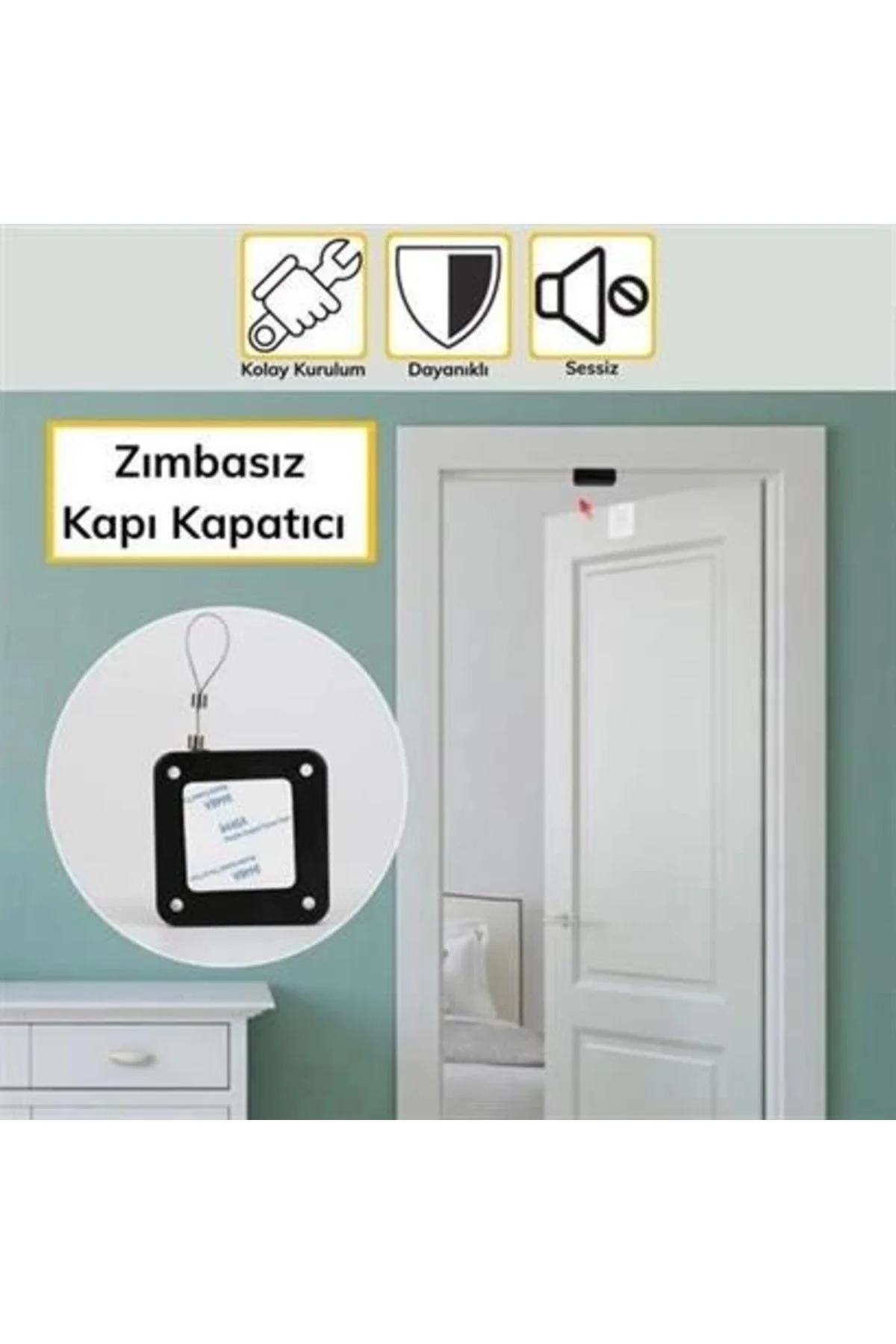 Yangına Dayanıklı Sıva Üstü Tüm Kapılar İçin Uygun Otomatik Kapan