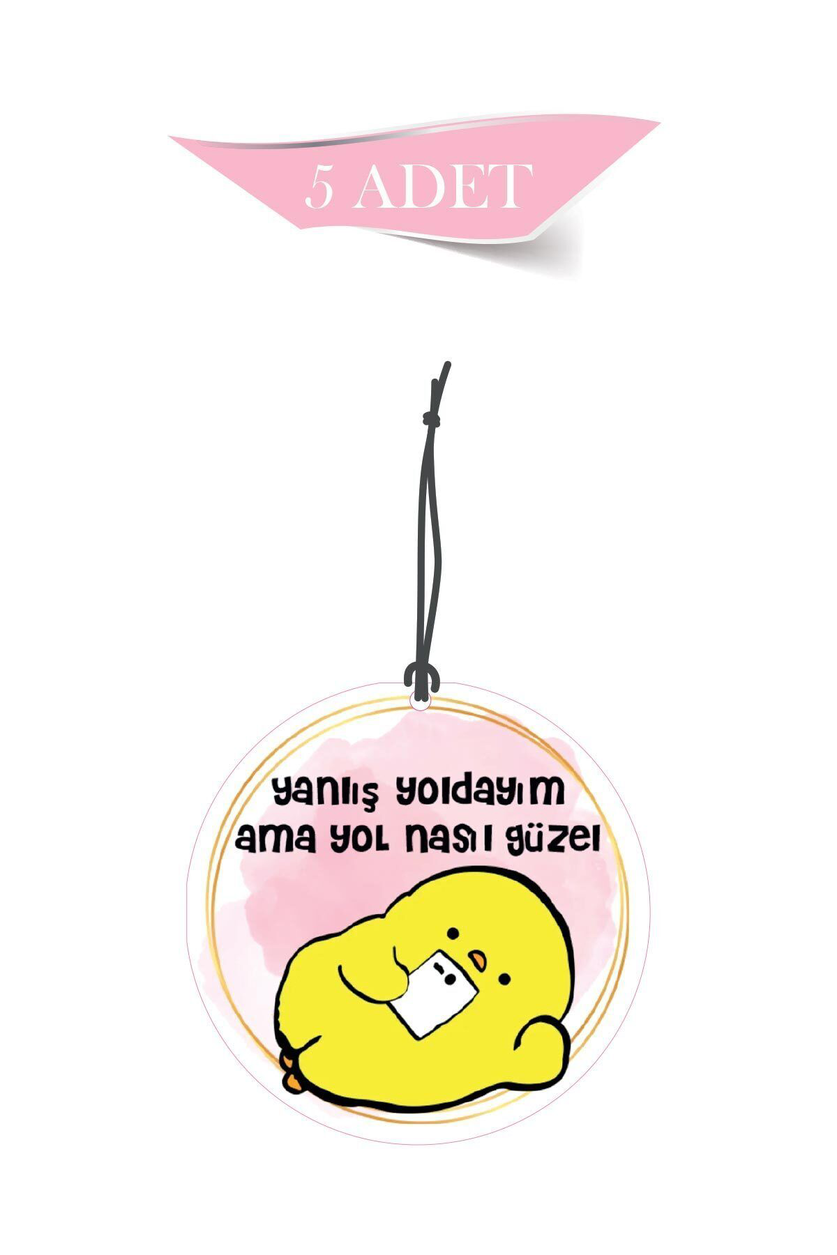 Yanlış Yoldayım 5'li Dekoratif Oto Kokusu ve Oto Aksesuarı