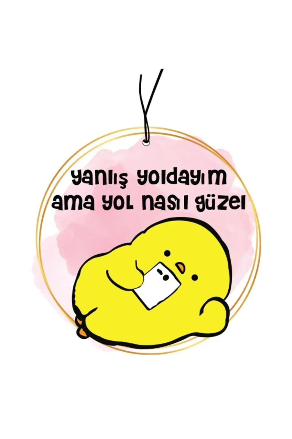 Yanlış Yoldayım Civciv Tasarımlı Dekoratif Oto, Ev, Ofis Kokusu V