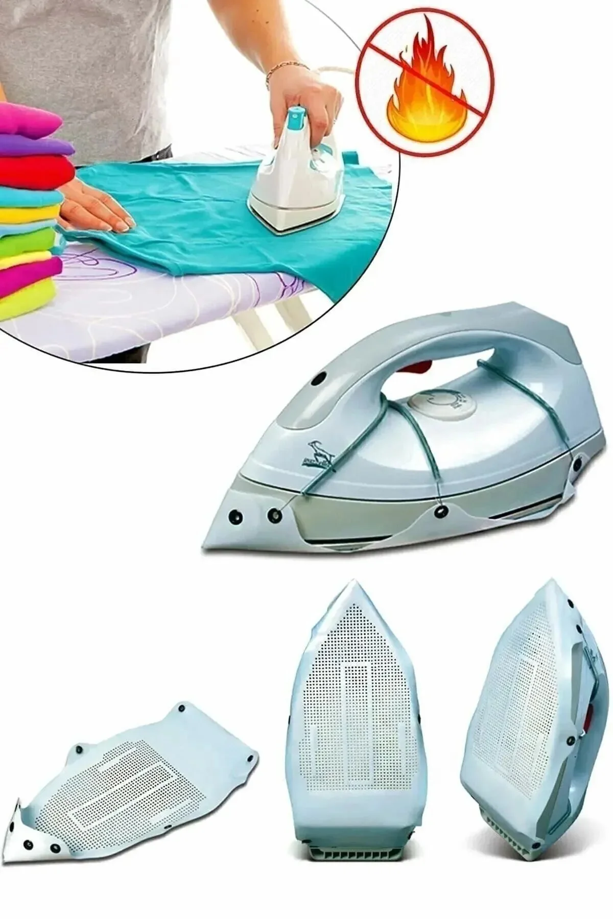Yanma Önleyici Teflon Ev Tipi Ütü Altlığı Ütü Tabanı koruyucu Yanma Önleyici Teflon Ev Tipi Ütü Altlığı Ütü Tabanı koruyucu