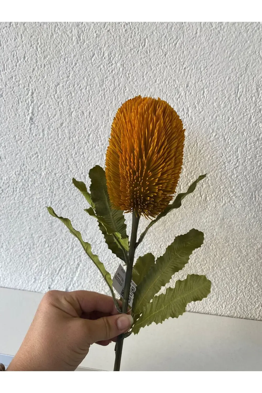 Yapay Banksia Çiçek Tek Dal 65 Cm