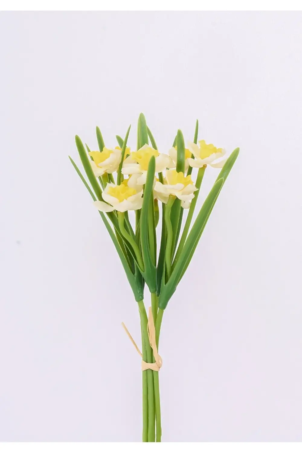 Yapay Beyaz Nergis Çiçeği 5 Li Demet