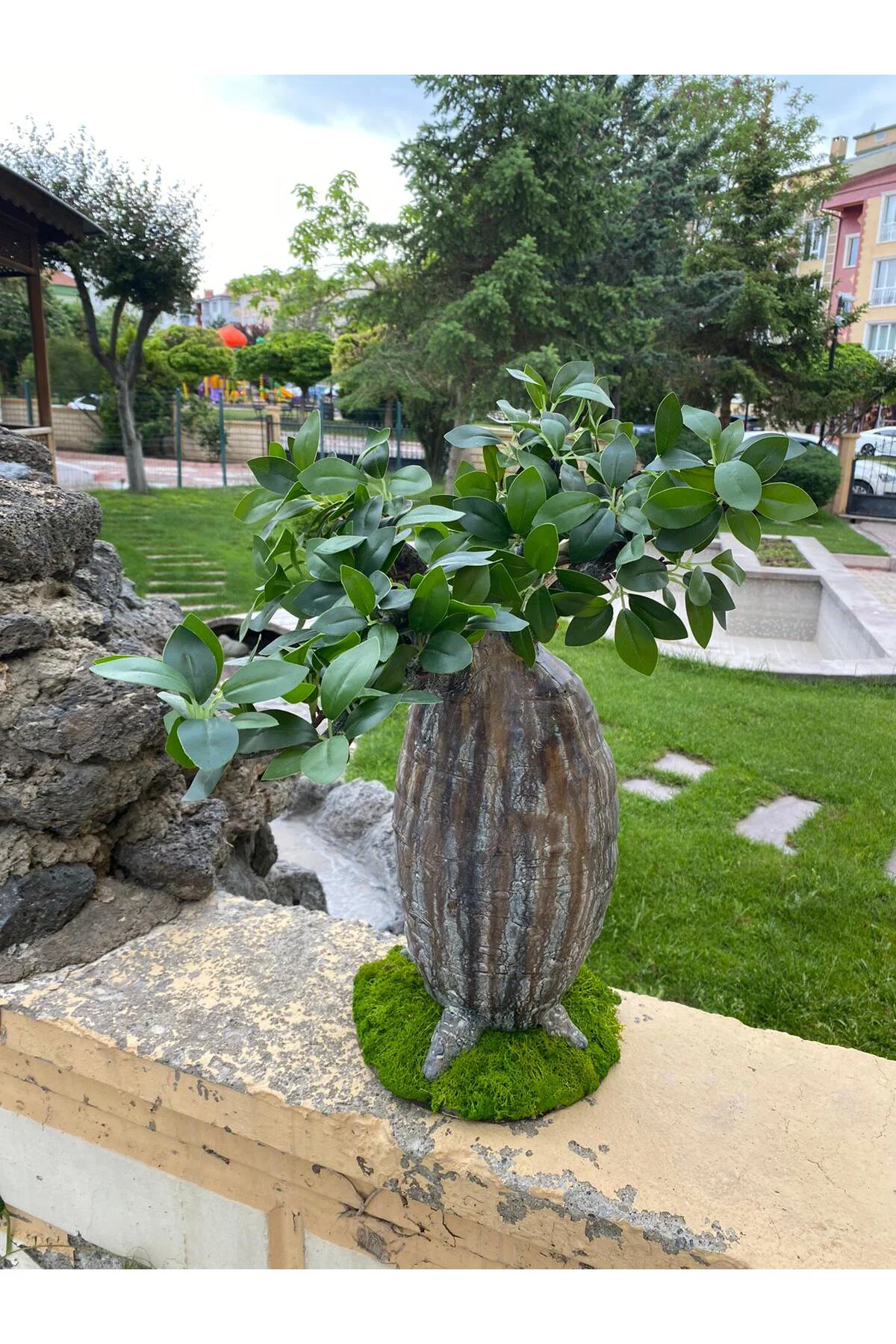 Yapay Bonsai Bodur Ağaç 54*21cm