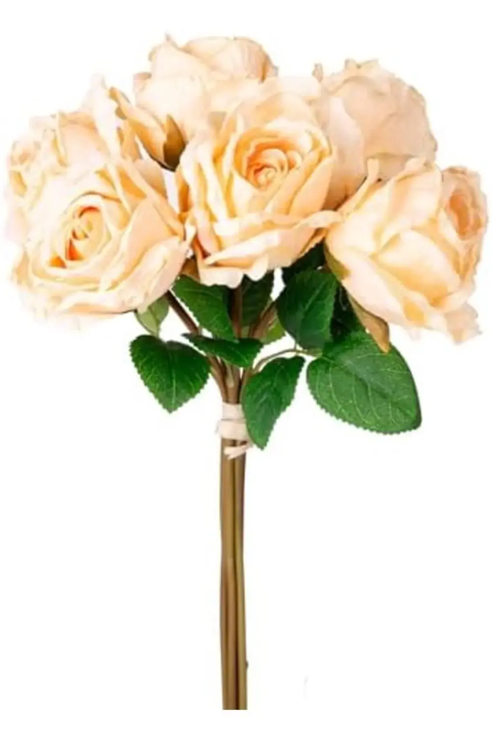 Yapay Çiçek Gül 6'lı Demet Açık Sarı 37 Cm. 1200752