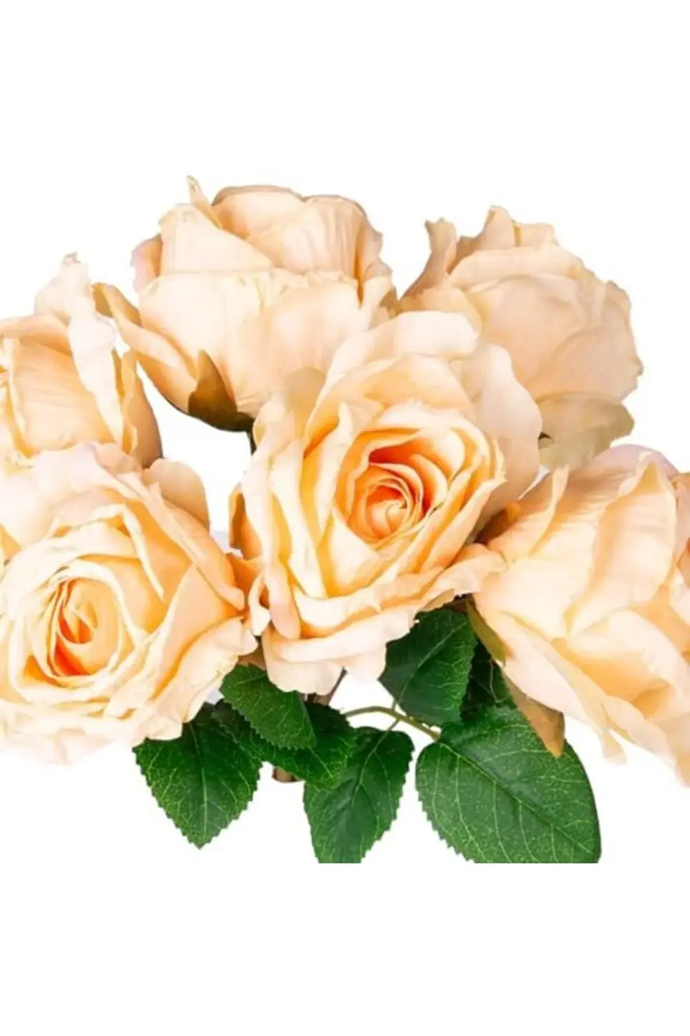 Yapay Çiçek Gül 6'lı Demet Açık Sarı 37 Cm. 1200752