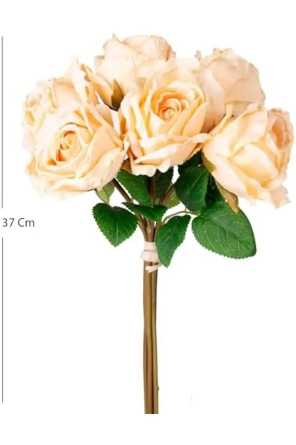 Yapay Çiçek Gül 6'lı Demet Açık Sarı 37 Cm. 1200752