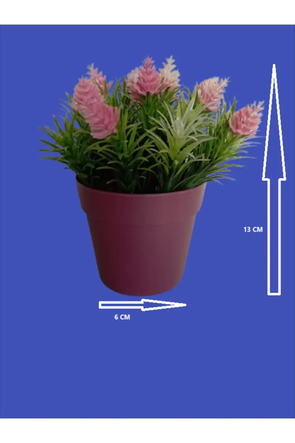 Yapay Çiçek Kozalaklı Boyutları 6 cm X 13 cm