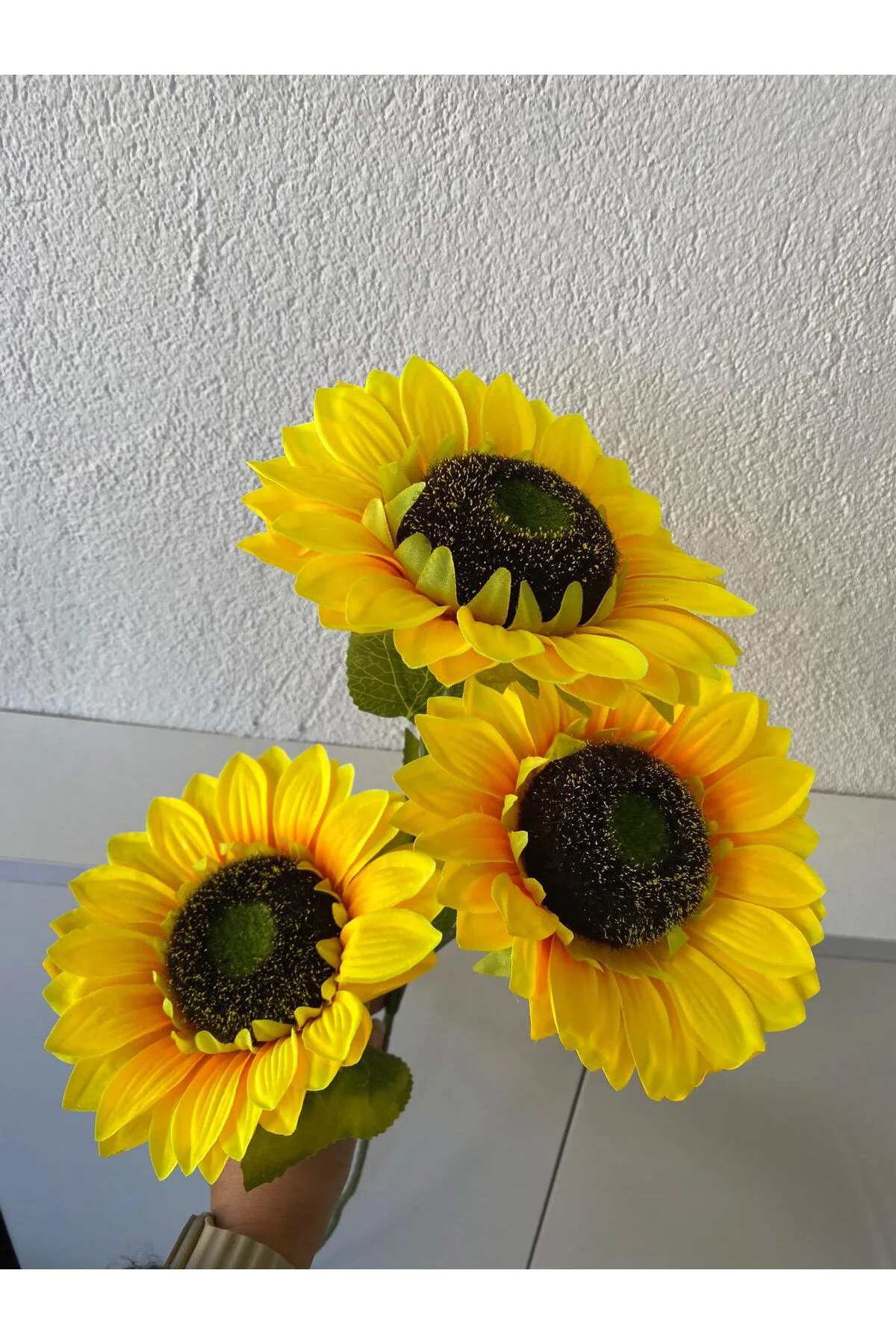 Yapay Dal Ayçiçeği 3 Kafa 85 Cm