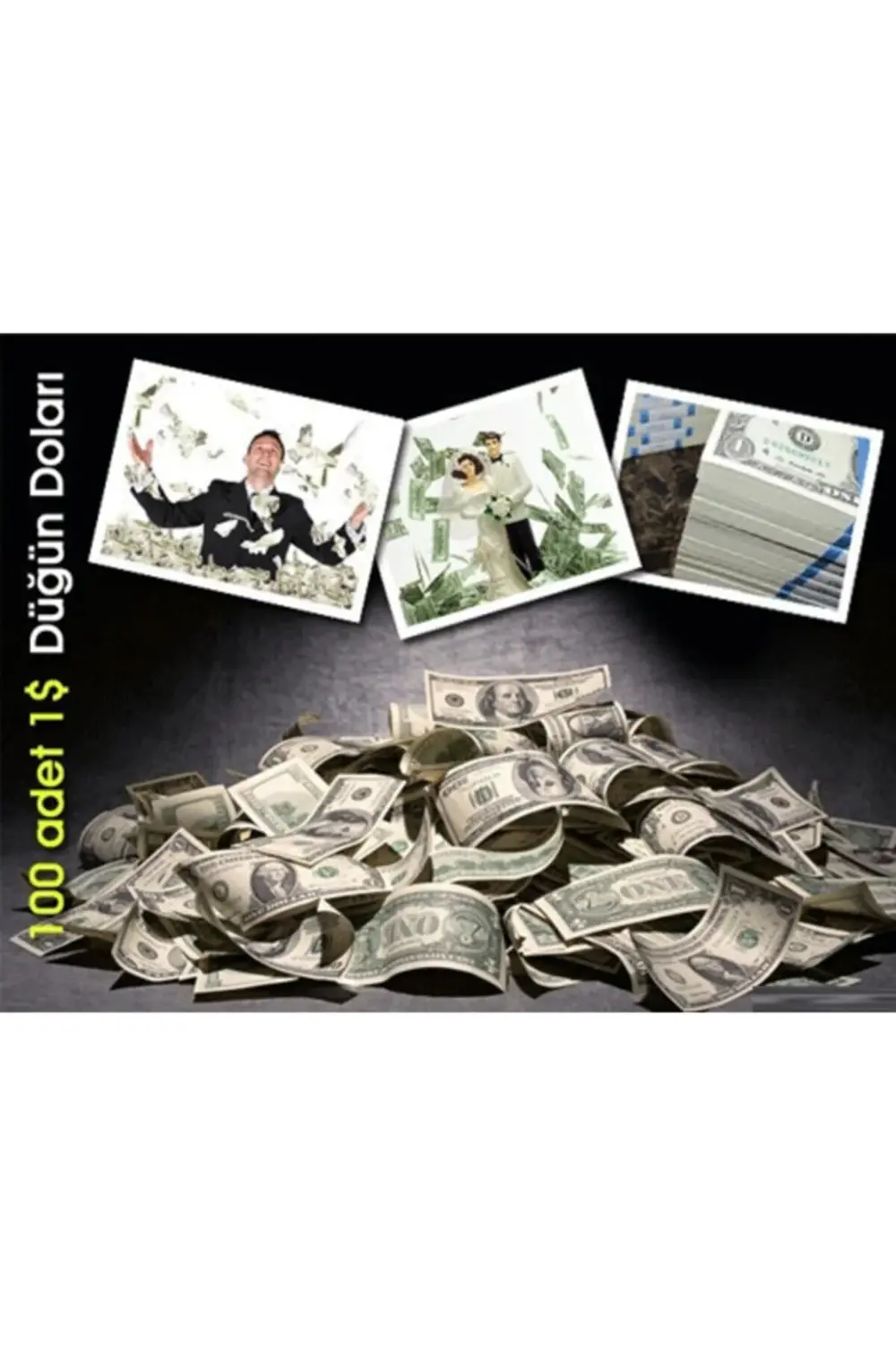 Yapay Dolar 100 Adet 1 Dolar Eğlence Için Yapay Para