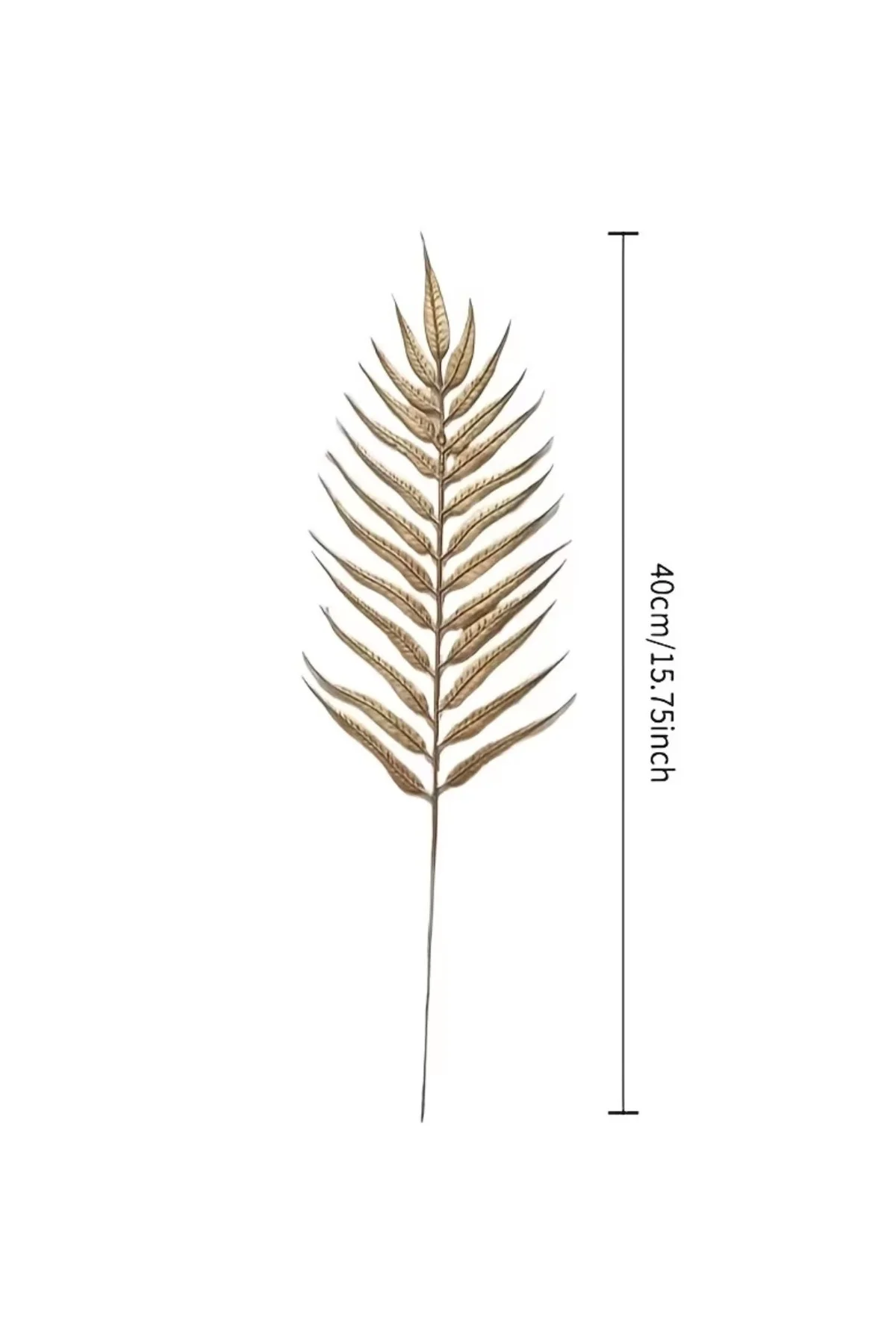 Yapay Gold Palmiye / Eğrelti Otu Dalı 10'lu Set (40 cm) – Altın Sarısı Vazo Aranjman Süsü Yapay Gold Palmiye / Eğrelti Otu Dalı 10'lu Set (40 cm) – Altın Sarısı Vazo Aranjman Süsü