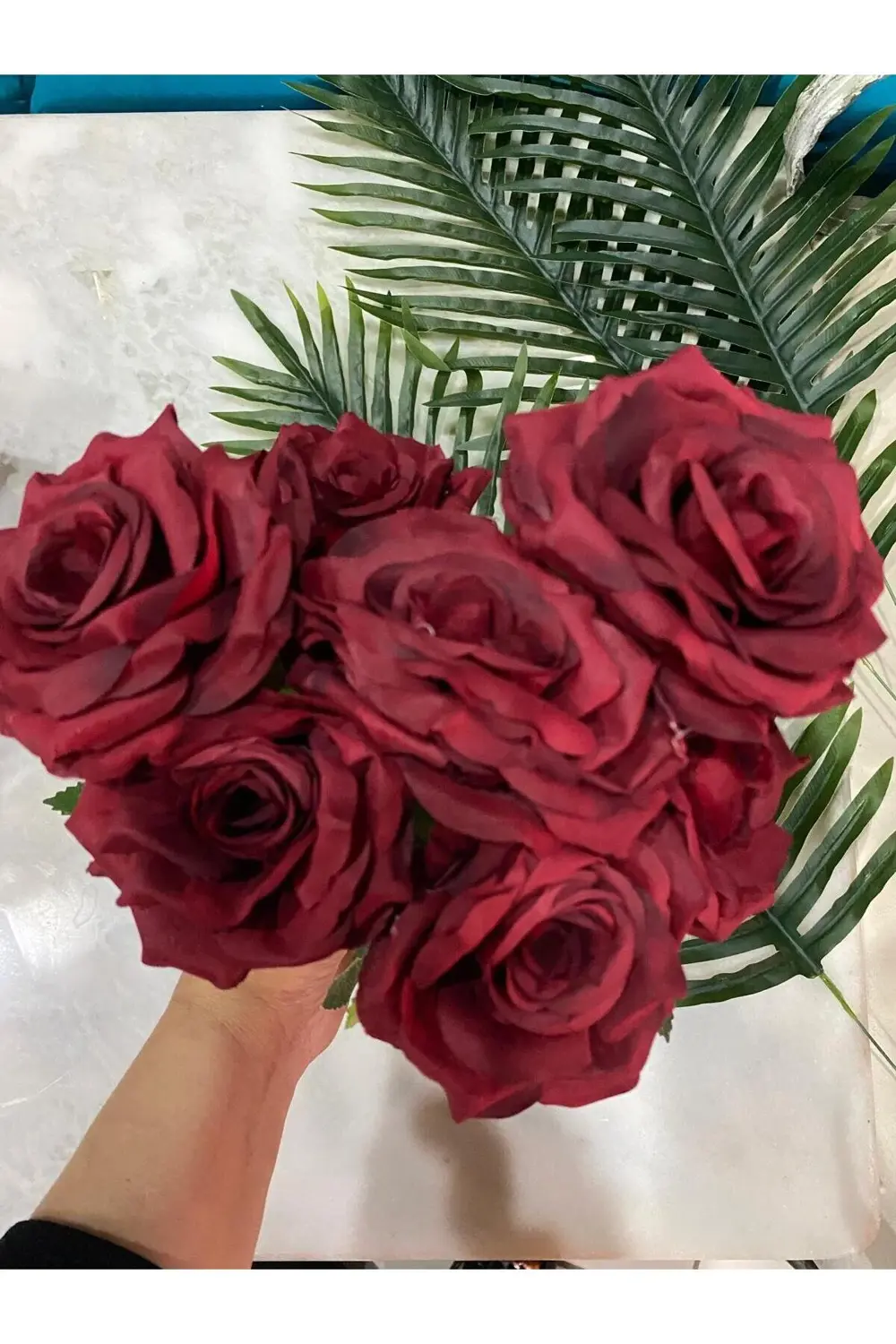 Yapay Kırmızı Gül Demeti