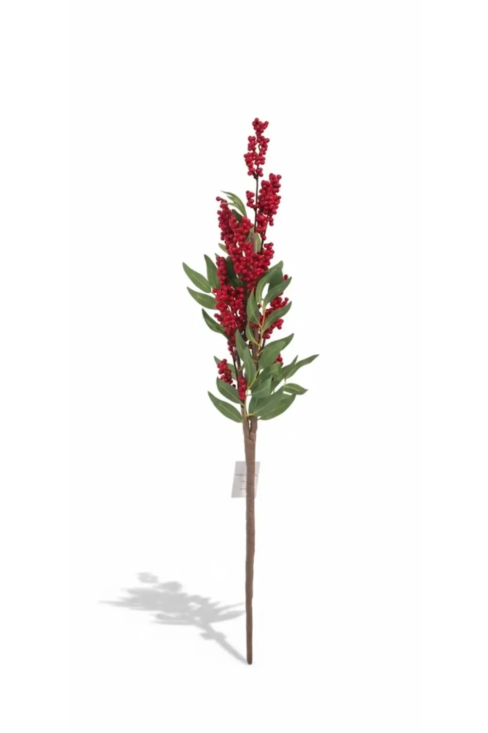 Yapay Kırmızı Kokina Çiçeği - Uzun Boy (107 CM) - TEK DAL