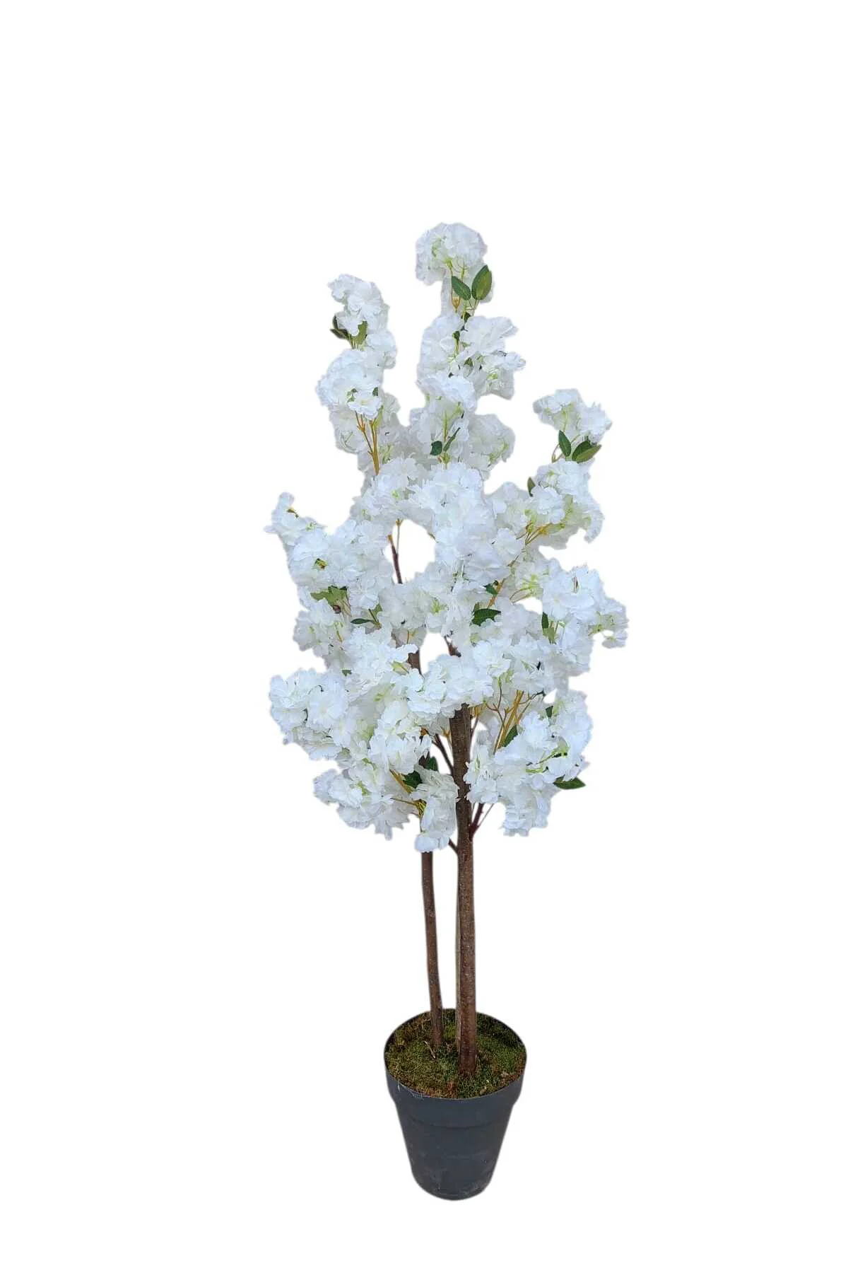 YAPAY LÜKS SAKURA 150 CM BOYUNDA 3 GÖVDELİ DEKORATİF EV VE OFİS A