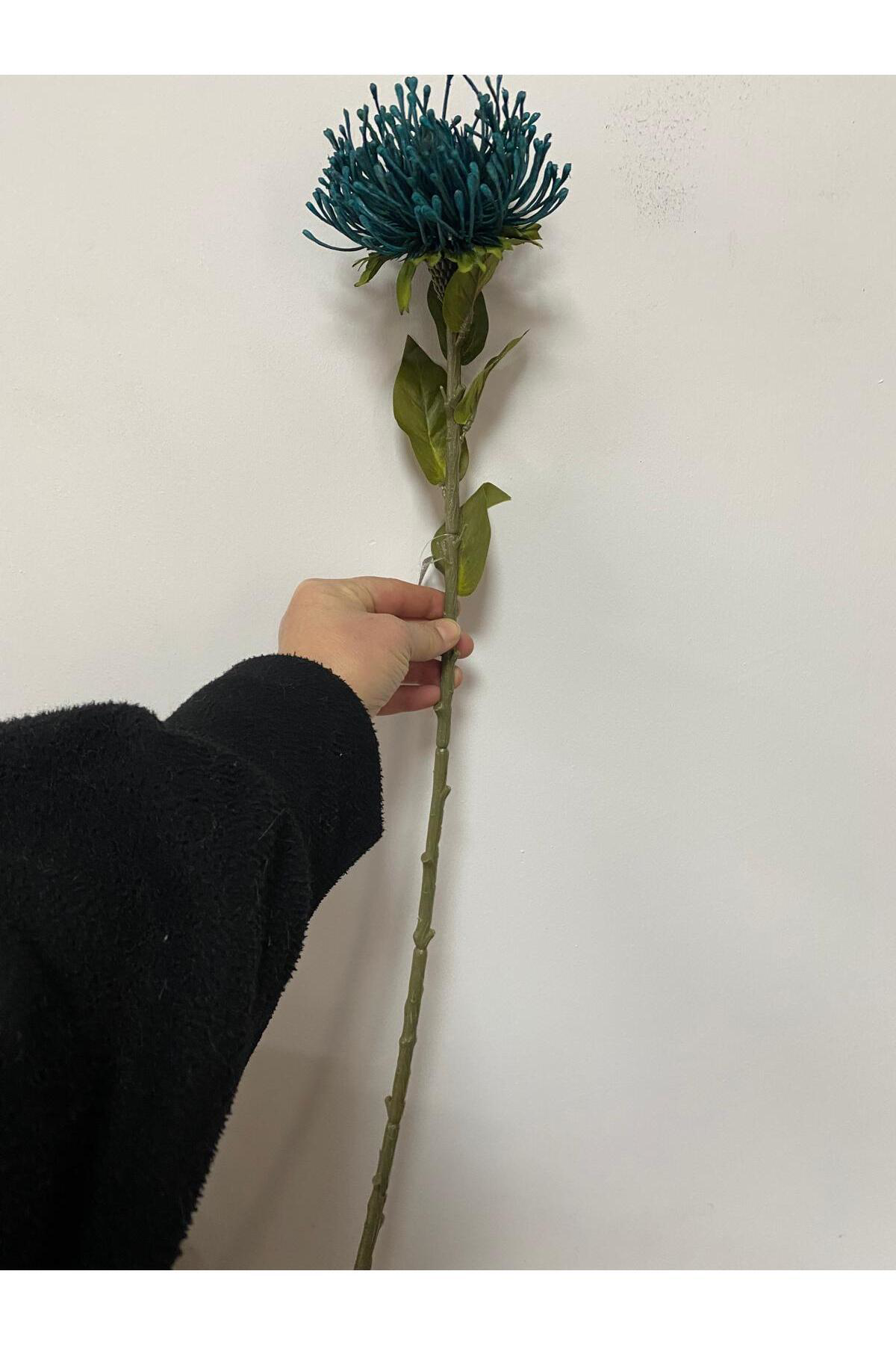 Yapay Protea Çiçeği Tek Dal 73 Cm