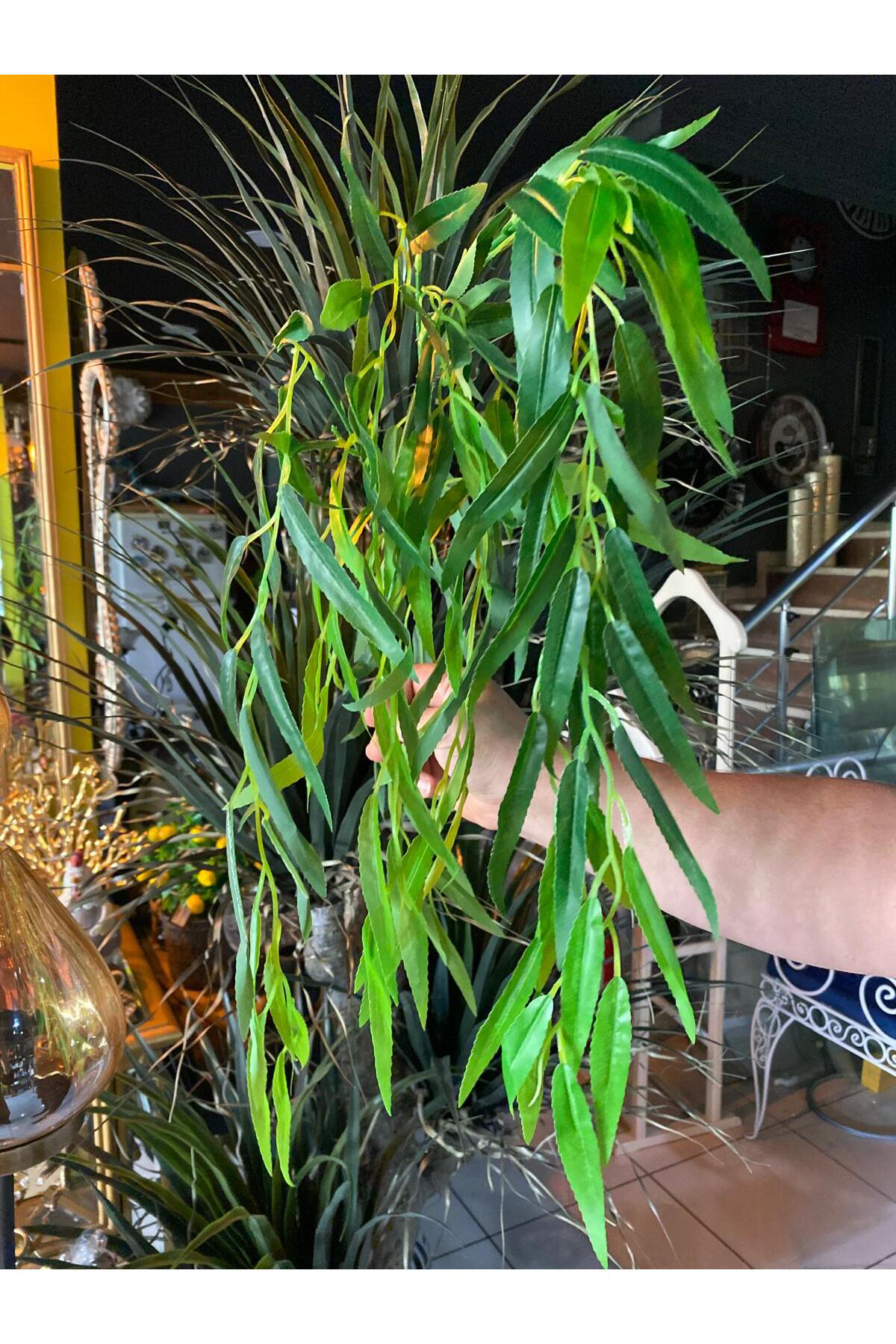 Elif Aksesuar Yapay Sarkan Söğüt Dalı 90 Cm