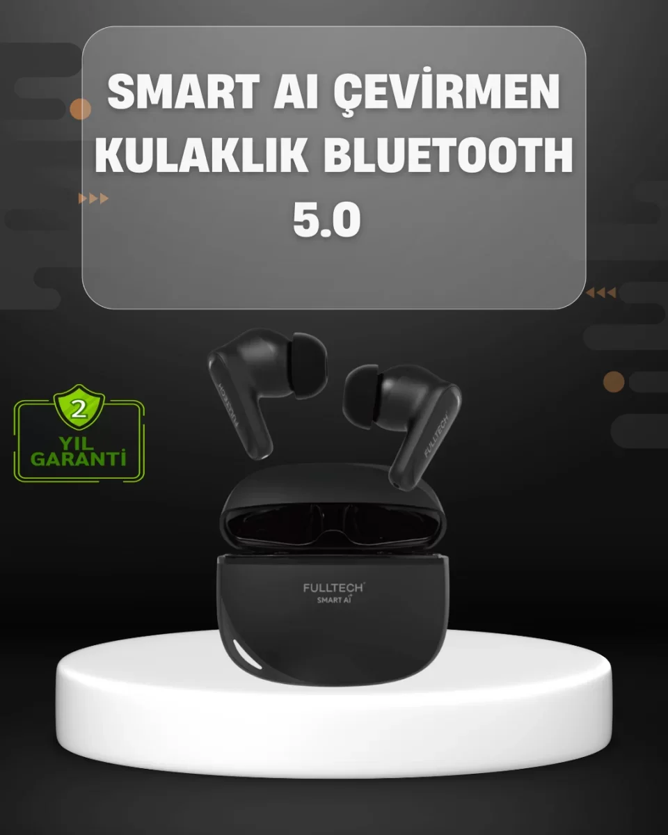 Yapay Zeka Destekli Bluetooth Kulaklık Anlık Çeviri ve Gürültü En