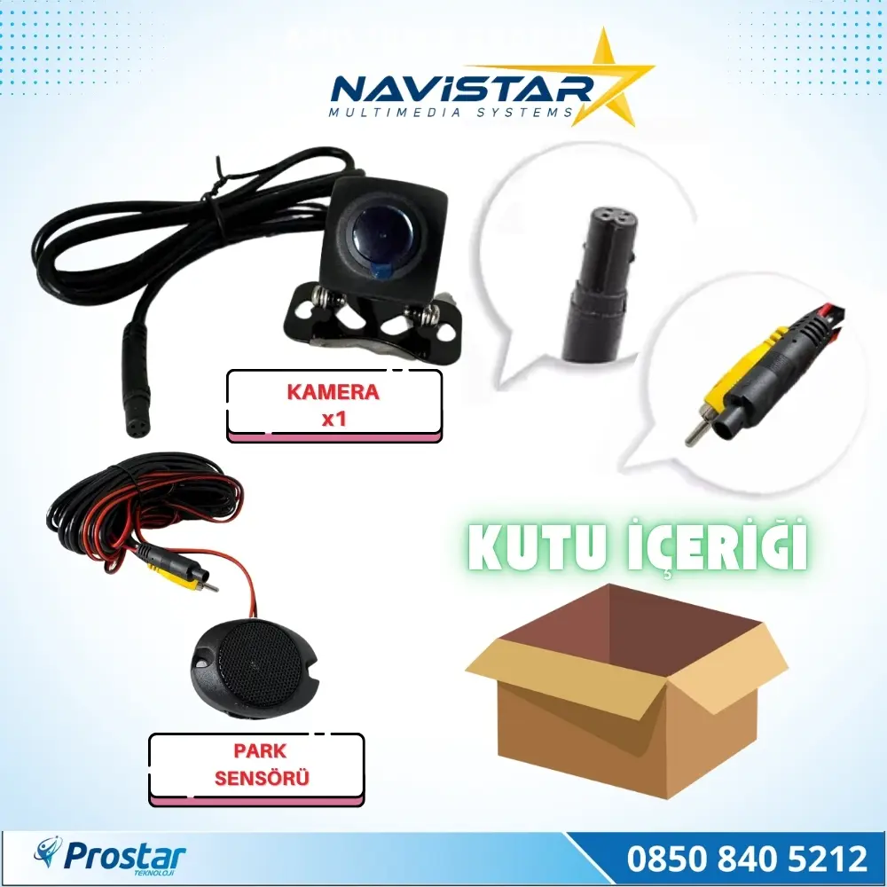 Yapay Zeka Destekli Ahd 720p/1080p Pal Dönüşümlü 2 IN 1 Geri Görü