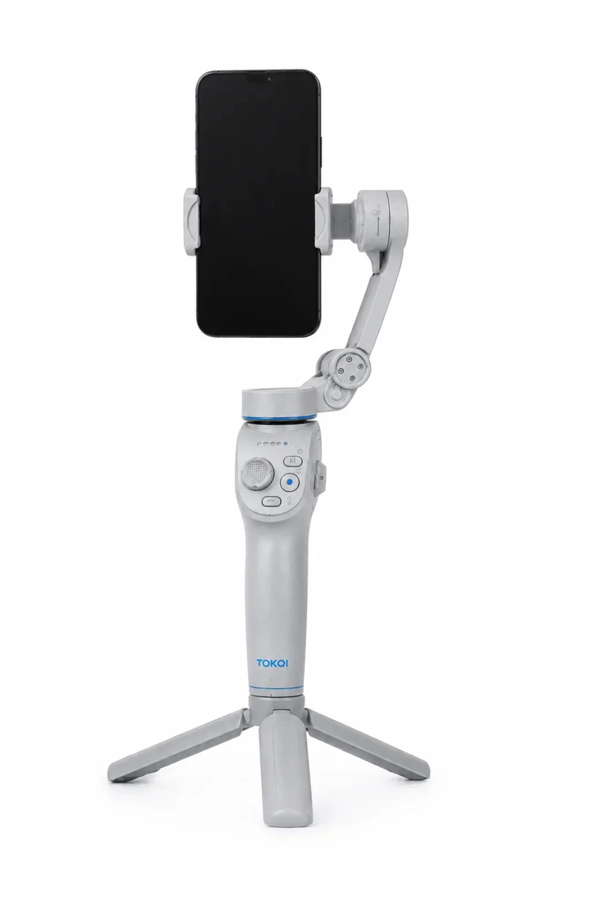 Yapay Zeka Takipli Telefon Gimbali Katlanabilir Tripod Bluetooth Kontrollü Dahili LED Işıklı