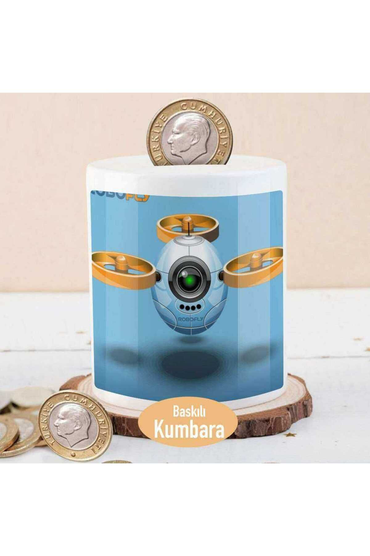 Cnpromosyon Yapay Zeka Teknolojik Uçan Robot Para Birikim Kumbarasi-140