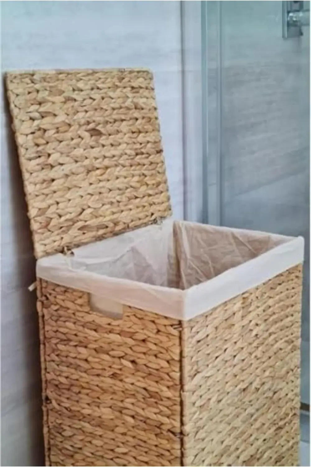 Yapımı Hasır Katlanabilir Kirli Çamaşır Sepeti, Modern Çamaşır Se