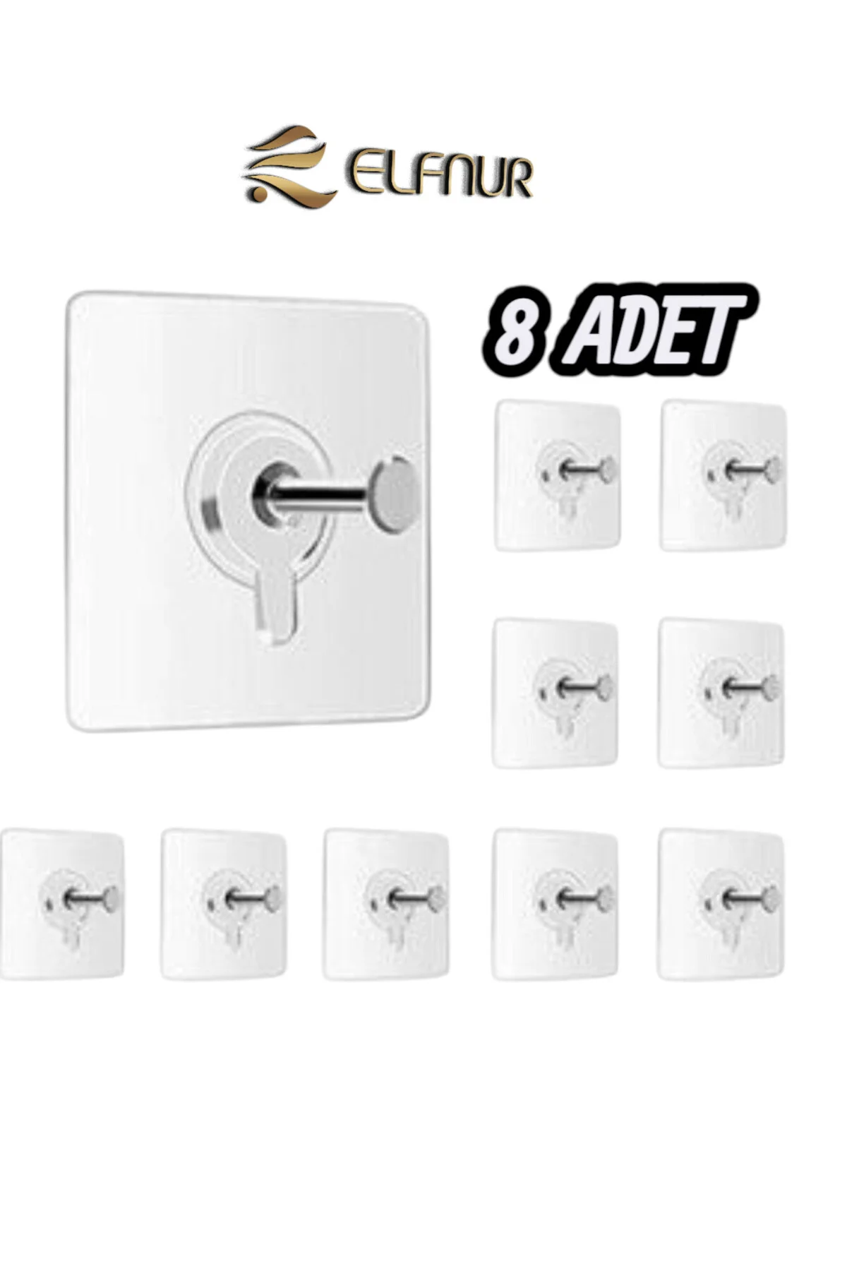 Yapışkan Çerçeve Resim Askısı Yapışkanlı Askı Paslanmaz Çelik Mut