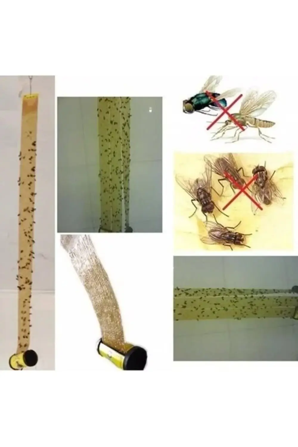 Yapışkan Karasinek Tuzağı Sinek Bandı 2 Adet